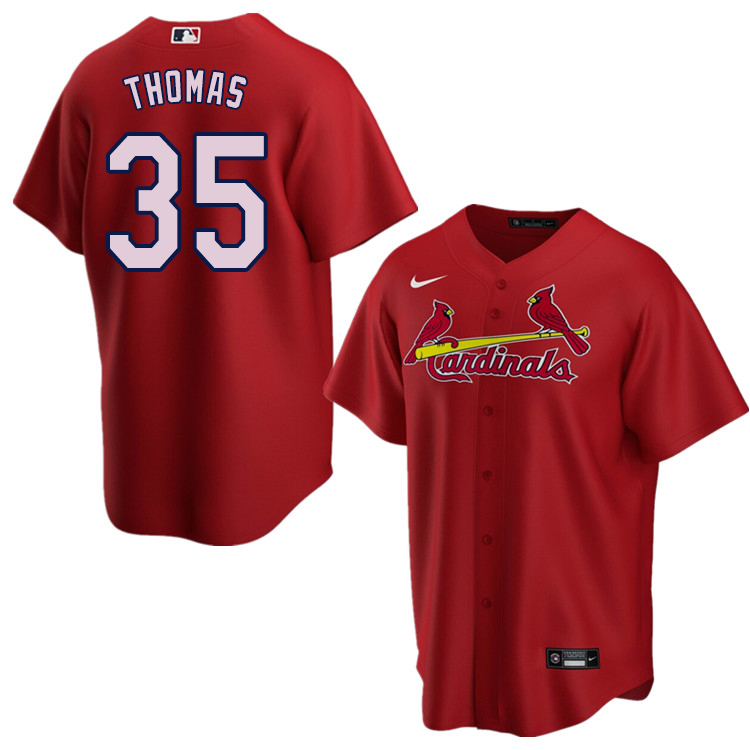 Nike Men #35 Lane Thomas St.Louis Cardinals Baseball Jerseys Sale-Red
